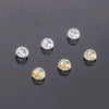 Sterling Silver 925 Ear Cap Ear Plug Ear Buckle Earrings Accessories 14K Gold Electroplated