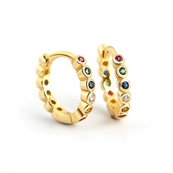 Sterling Silver 925 Earrings Goldplated Rose Gold Rhodium Electroplated Geometric Style Jewelry Batch