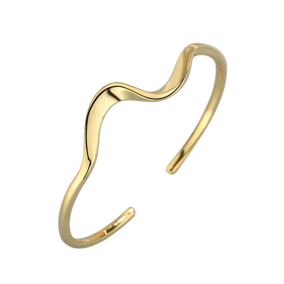 925 Sterling Silver Electroplated Couple Bracelet Minimal Fashion Matching Bracelet Jewelry