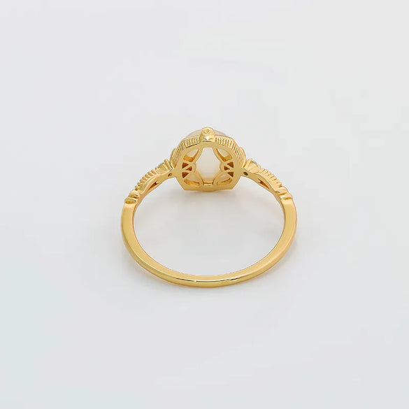 Sterling Silver Elegant Inlay Square Rings