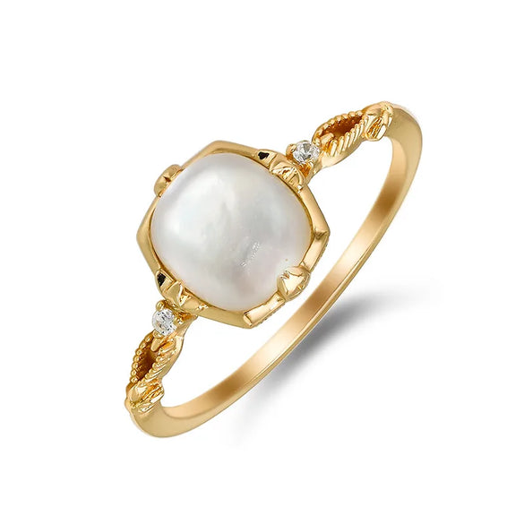 Sterling Silver Elegant Inlay Square Rings