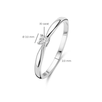 Sterling Silver Elegant Simple Style Geometric Plating Inlay Zircon Rings