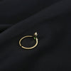 Sterling Silver Emerald Zircon Crown Ring For Women With Adjustable Open Design Electroplated Finish And Drop Shape Detailing
