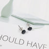 Sterling Silver Four Claw Diamond Zircon Stud Earrings With Geometric Design Sweet Jewelry For Women And Men Wholesale