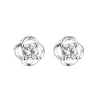 925 Sterling Silver Four Leaf Clover Earrings With Hollow Leaf Design And Diamond Accents For Women And Unisex Fashion Jewelry