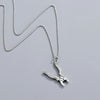 925 Sterling Silver Geometric Ball Chain Necklace With Electroplated Pendant Street Fashion Jewelry For Women And Men