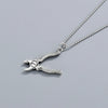 925 Sterling Silver Geometric Ball Chain Necklace With Electroplated Pendant Street Fashion Jewelry For Women And Men