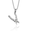 925 Sterling Silver Geometric Ball Chain Necklace With Electroplated Pendant Street Fashion Jewelry For Women And Men
