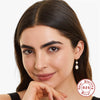 Sterling Silver Geometric Baroque Pearl Earrings For Women