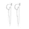Sterling Silver Geometric Baroque Pearl Earrings For Women