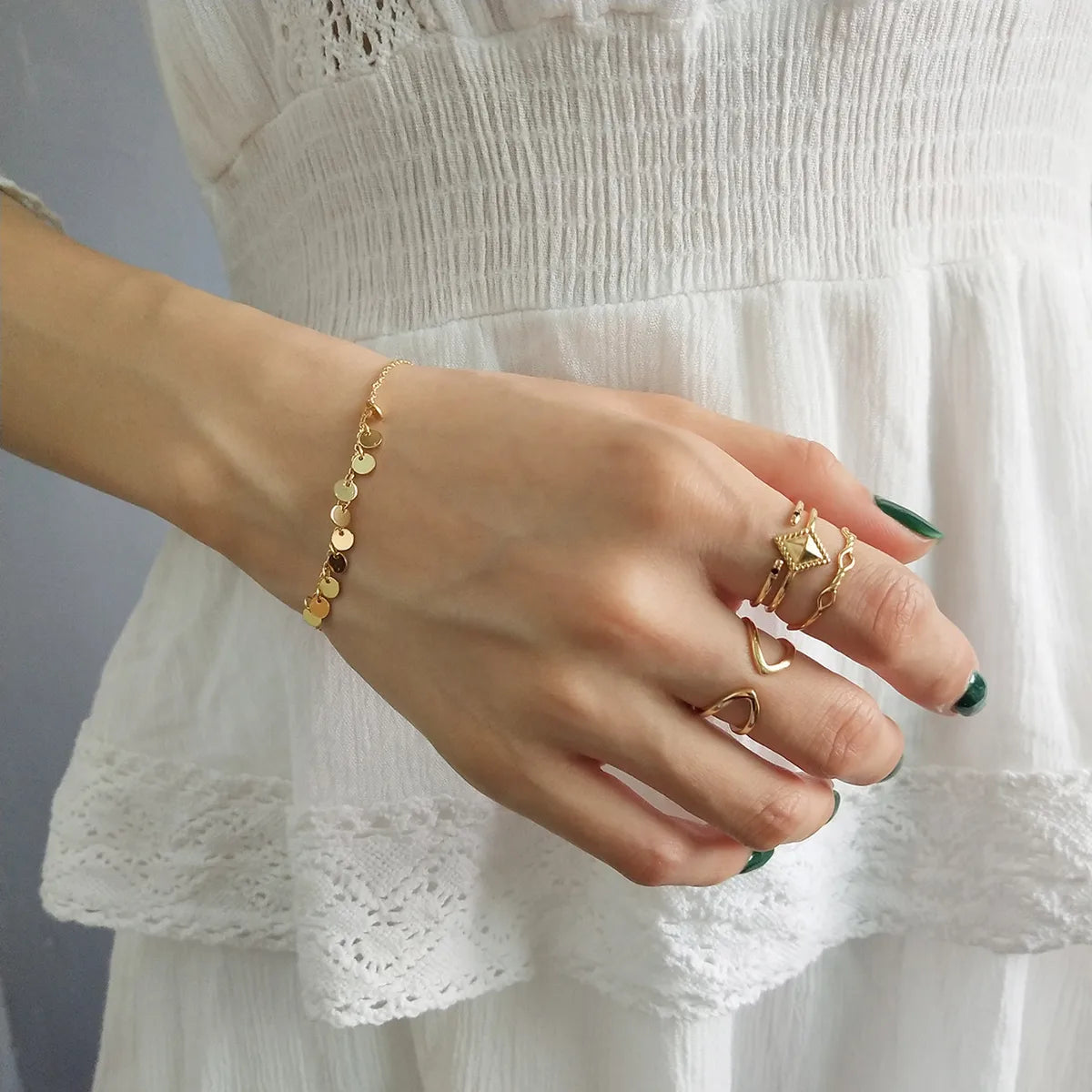 Sterling Silver Geometric Bracelets