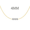 Sterling Silver Geometric Clavicle Chain Necklace For Women With Electroplating