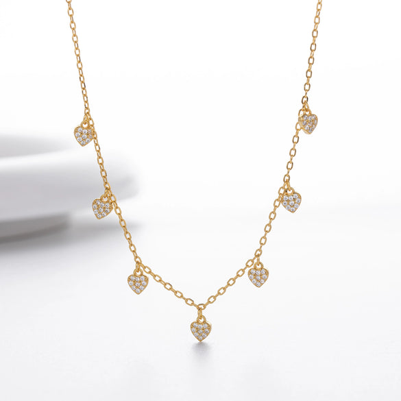 Sterling Silver Geometric Cross Chain Necklace For Women With Electroplating