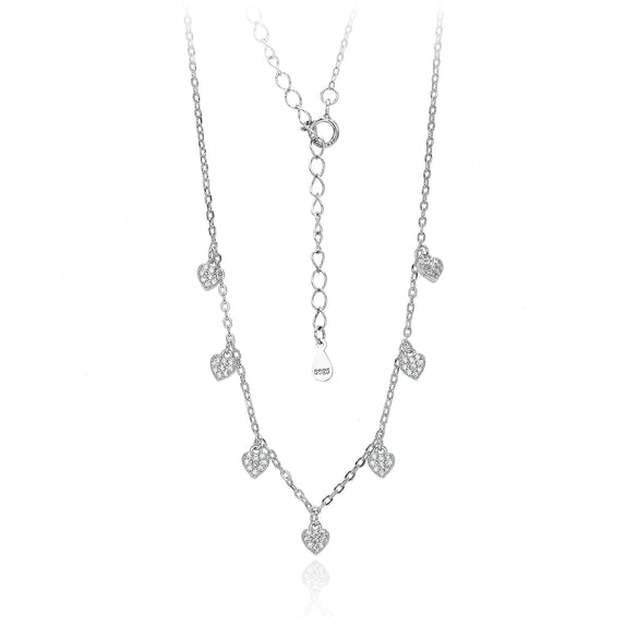 Sterling Silver Geometric Cross Chain Necklace For Women With Electroplating