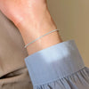 Sterling Silver Geometric Diamond Zircon Bracelet
