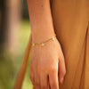 Sterling Silver Geometric Doublelayer Flat Bead Bracelet For Women With Electroplating