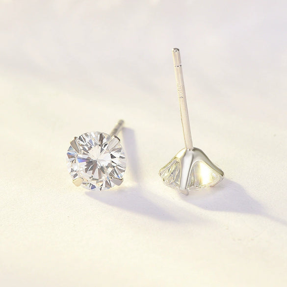 Sterling Silver Geometric Earrings Electroplated