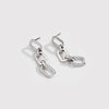 925 Sterling Silver Geometric Electroplated Minimalist Hiphop Punk Exaggerated Thick Chain Stud Earrings