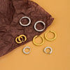 Sterling Silver Geometric Electroplated Women's Earrings