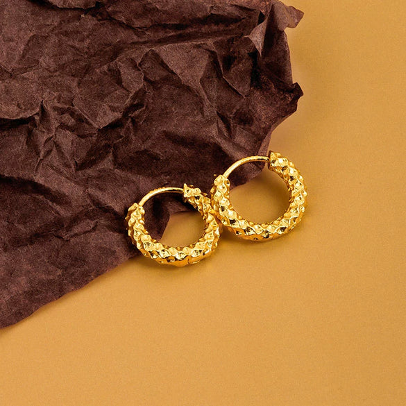 Sterling Silver Geometric Electroplated Women's Earrings