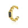 Sterling Silver Geometric Inlaid Zircon Ear Clip For Women