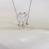 925 Sterling Silver Geometric Lock Pendant Necklace For Women With Cross Chain Diamond Cut Clavicle Necklace Minimalist Temperament Design