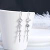 925 Sterling Silver Geometric Long Pendant Earrings With Heart Shape Flower Cartoon Characters Wave Star Shape Animal Zodiac Letters Numbers Text Patterns