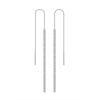 925 Sterling Silver Geometric Long Pendant Earrings With Heart Shape Flower Cartoon Characters Wave Star Shape Animal Zodiac Letters Numbers Text Patterns