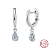 925 Sterling Silver Geometric Long Pendant Earrings With Heart Shape Flower Cartoon Characters Wave Star Shape Animal Zodiac Letters Numbers Text Patterns