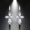 925 Sterling Silver Geometric Long Pendant Earrings With Heart Shape Flower Cartoon Characters Wave Star Shape Animal Zodiac Letters Numbers Text Patterns
