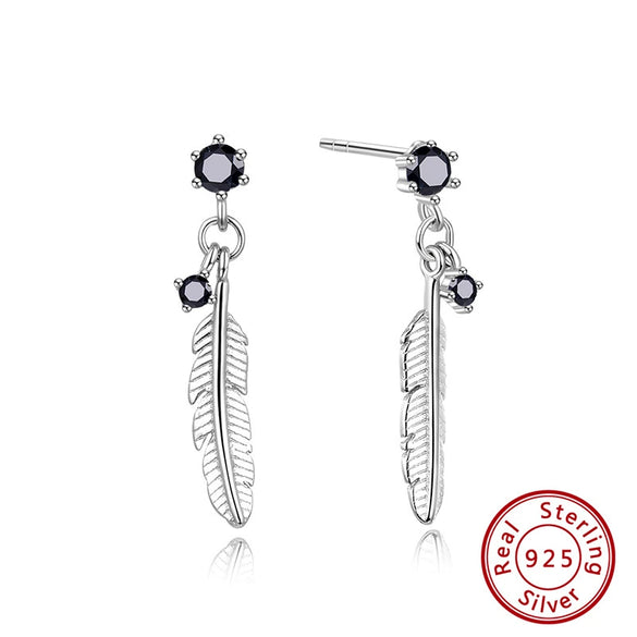 925 Sterling Silver Geometric Long Pendant Earrings With Heart Shape Flower Cartoon Characters Wave Star Shape Animal Zodiac Letters Numbers Text Patterns