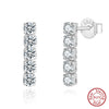 925 Sterling Silver Geometric Long Pendant Earrings With Heart Shape Flower Cartoon Characters Wave Star Shape Animal Zodiac Letters Numbers Text Patterns