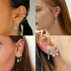 925 Sterling Silver Geometric Long Pendant Earrings With Heart Shape Flower Cartoon Characters Wave Star Shape Animal Zodiac Letters Numbers Text Patterns