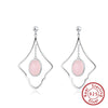 925 Sterling Silver Geometric Long Pendant Earrings With Heart Shape Flower Cartoon Characters Wave Star Shape Animal Zodiac Letters Numbers Text Patterns