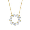 Sterling Silver Geometric Microinlaid Zircon Pendant Necklace Electroplated Women's Minimalist Design