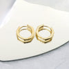 925 Sterling Silver Geometric Polygon Ear Clips For Women Minimal Elegant Electroplated Ear Buckle
