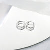 925 Sterling Silver Geometric Polygon Ear Clips For Women Minimal Elegant Electroplated Ear Buckle