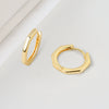 925 Sterling Silver Geometric Polygon Ear Clips For Women Minimal Elegant Electroplated Ear Buckle