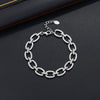 Sterling Silver Geometric Rainbow Diamond Bracelet With Retro Gold Tone Design For Women Elegant Wholesale Jewelry Gift