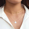 925 Sterling Silver Geometric Round Bead Necklace With Snake Bone Chain Electroplated Minimal Elegant Clavicle Chain For Women And Couples