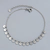 925 Sterling Silver Geometric Round Tassel Bracelet For Women Simple Fashion Electroplated Light Luxury Jewelry