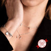 925 Sterling Silver Geometric Square Pendant Necklace With Copper Pendant And Snake Bone Chain Minimalist Electroplated Unisex Necklace