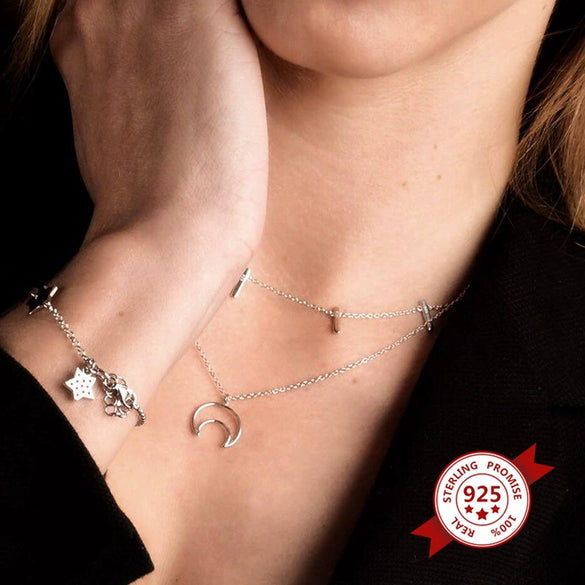 925 Sterling Silver Geometric Square Pendant Necklace With Copper Pendant And Snake Bone Chain Minimalist Electroplated Unisex Necklace