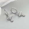 925 Sterling Silver Geometric Star Earrings For Women Romantic Fashion Electroplated Luxury Earrings