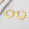 925 Sterling Silver Geometric Stud Earrings Simple Minimalist Daily Wear Earrings For Women