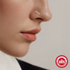 925 Sterling Silver Geometric Unisex Closed Nose Ring Body Piercing Jewelry With Environmentally Friendly Plating