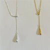925 Sterling Silver Geometric Water Drop Necklace