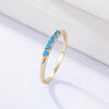 Sterling Silver Geometric Women's Ring Set With Diamonds