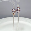 Sterling Silver Geometric Zircon Tassel Threader Earrings Simple Crystal Ear Line Dangle Earrings