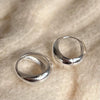 925 Sterling Silver Glossy Women's Earrings With Letters Numbers Text Pattern And Electroplating
